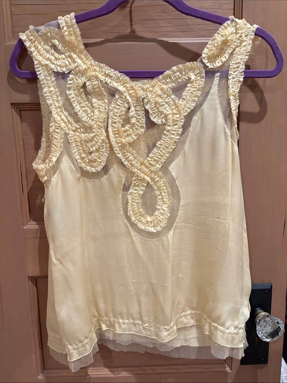 Jean Paul Gaultier | pale yellow silk Sleeveless Camisole | size 4